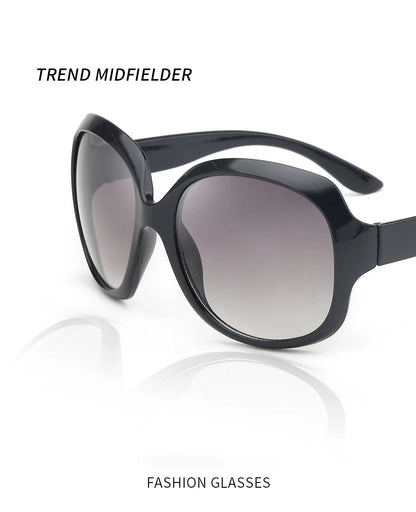 Oversized  Sunglasses Women Luxury Brand Designers Oval Sun Glasses Vintage Black Shades UV400 zonnebril dames