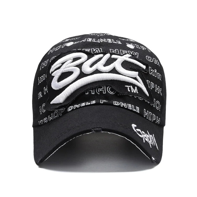 Hat Men'S Hip Hop Baseball Cap Korean Version Ins Tide Brand Summer Letter Embroidered Cap, Sun Protection Hat