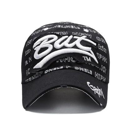 Hat Men'S Hip Hop Baseball Cap Korean Version Ins Tide Brand Summer Letter Embroidered Cap, Sun Protection Hat