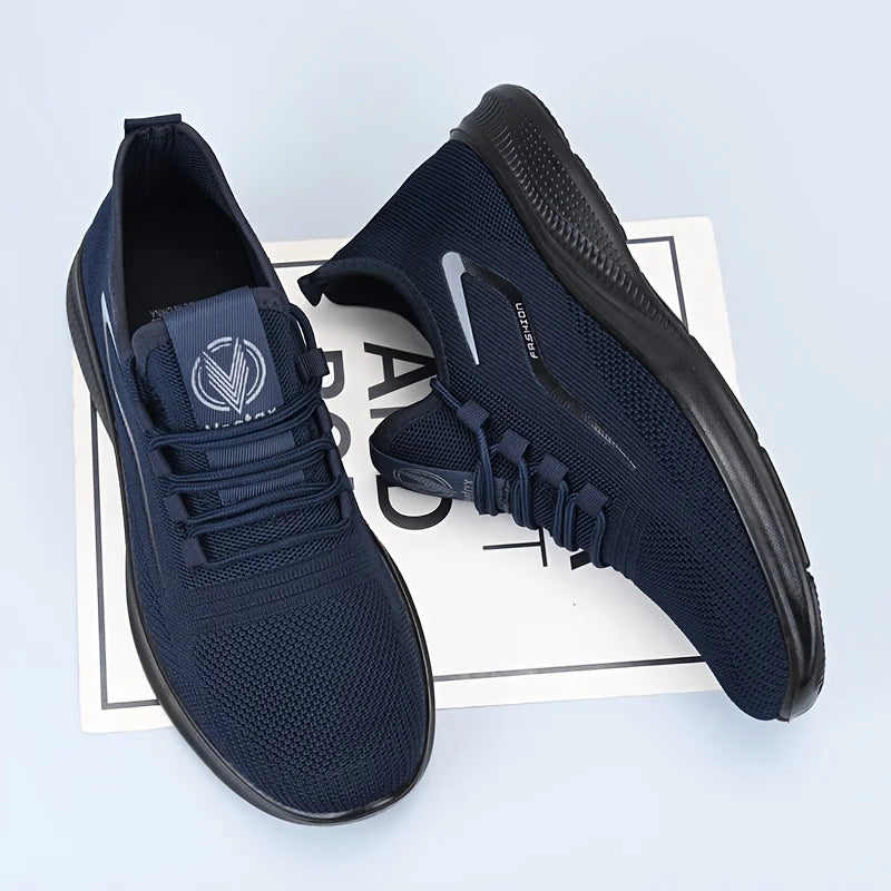Baskets légères pour hommes, chaussures de marche en maille respirante, antidérapantes, décontractées, pour la course en plein air, confortables et douces, chaussures d'été