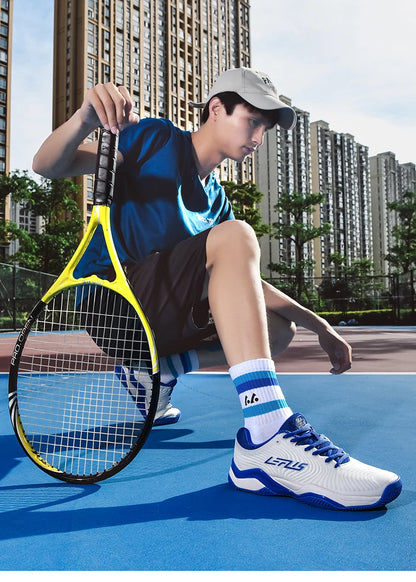 Paar ademende tafeltennisschoenen, sportschoenen, volleybalschoenen voor heren en dames, merk: Professional, badmintonsneakers