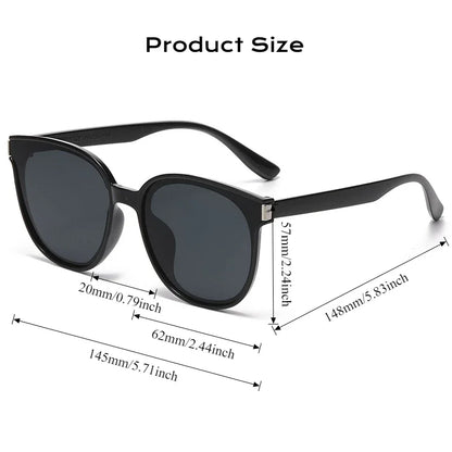 Fashion Korean Vintage Square Sunglasses Women Oversized Sunglass Men Retro Trend Black Sun Glasses Shades Goggle UV400 Eyewear