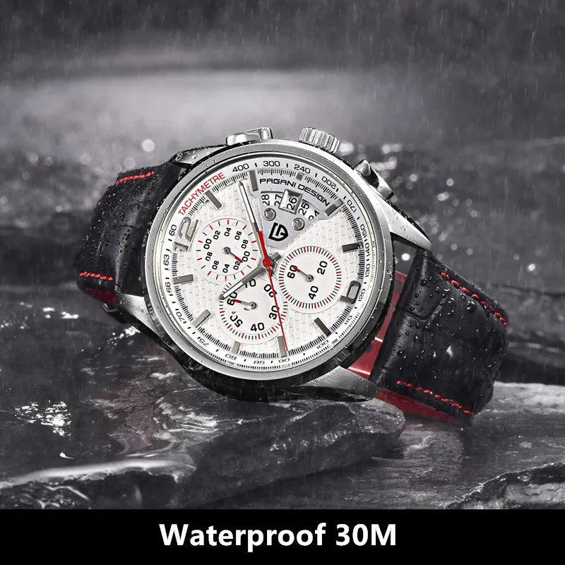Cronógrafo PAGANI DESIGN para hombre, reloj de cuarzo multifunción de piloto militar, reloj masculino