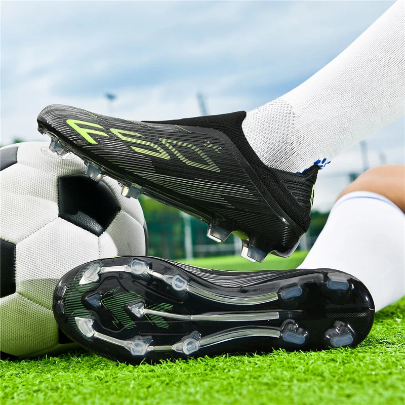 New Men's Soccer Shoes Match Football Boots Sneakers Non-Slip Grass Cleats High-Quality Futsal Indoor Hot-Selling High-Top Outdoor