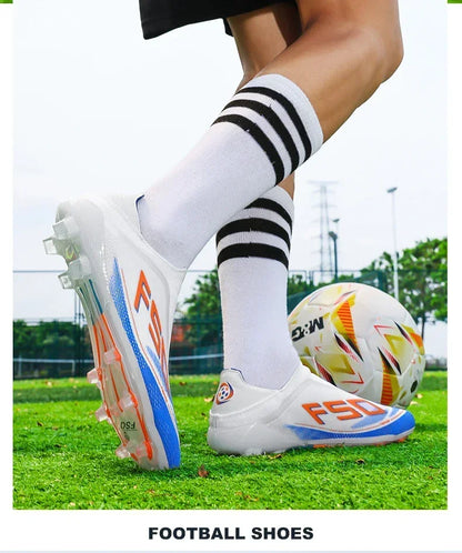 New Men Football Boots Non-Slip Boys Outdoor Hot-selling Soccer Shoes Grass Match Sneakers High-quality Cleats High-top Light