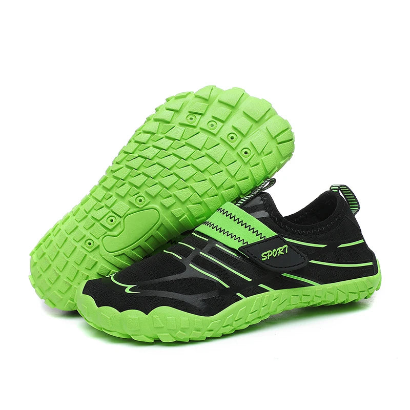 Vattenskor för barn, snabbtorkande strandskor, vattenskor för pojkar och flickor, barfota-sportskor, vadningsskor, sneakers för barn, dykning, fiske, surf-sandaler