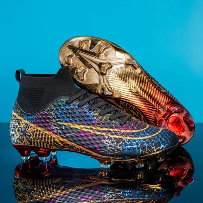 Chaussures de football pour enfants, crampons de football pour garçons et filles, chaussures de sport d'extérieur légères, durables et antidérapantes pour les jeunes