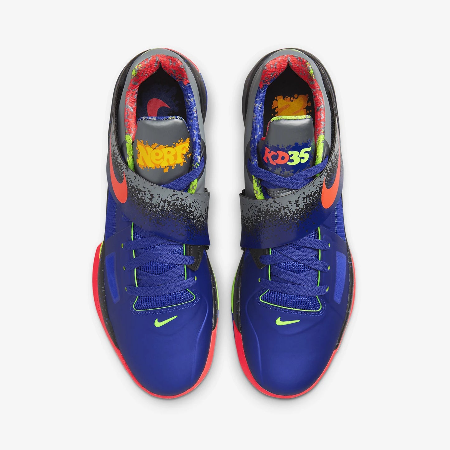 Nike genuine KD 4 NERF Herren-Basketballschuhe Low Cut, stoßdämpfend und praktisch, FQ8180-400