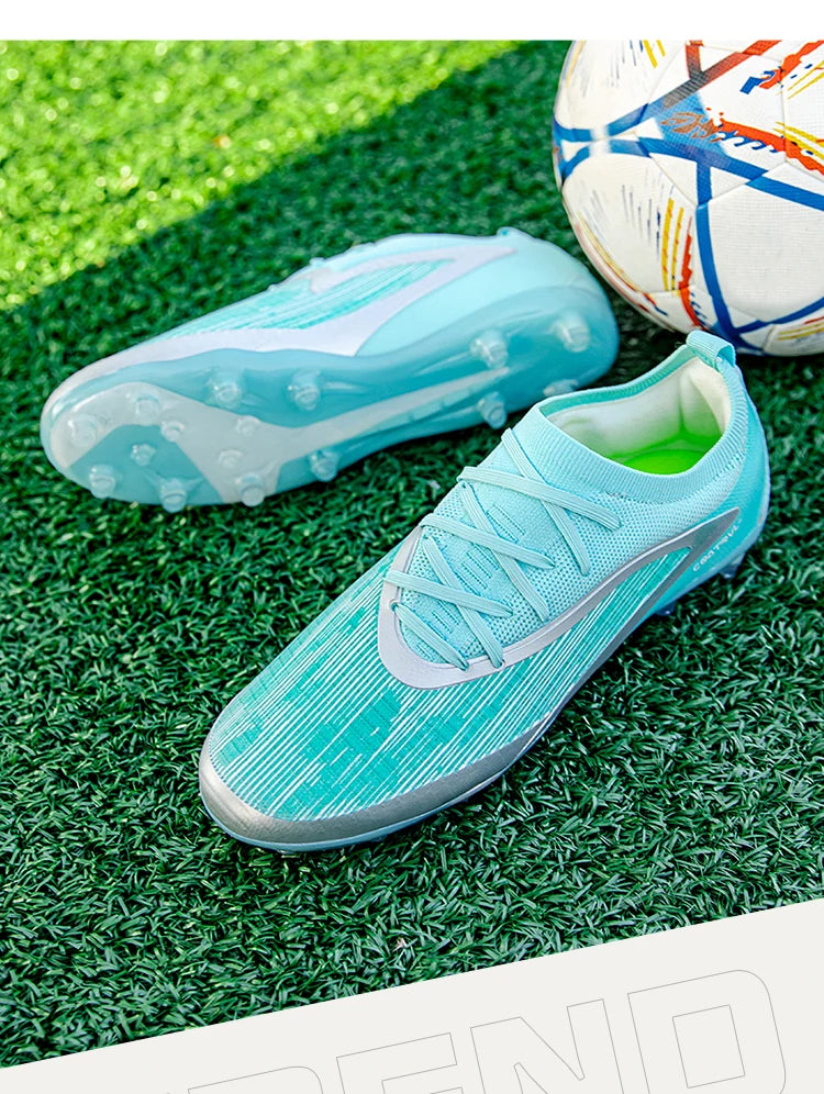 Botas de fútbol para hombre: botas de fútbol ligeras y transpirables, zapatillas de entrenamiento antideslizantes, zapatillas deportivas para actividades al aire libre