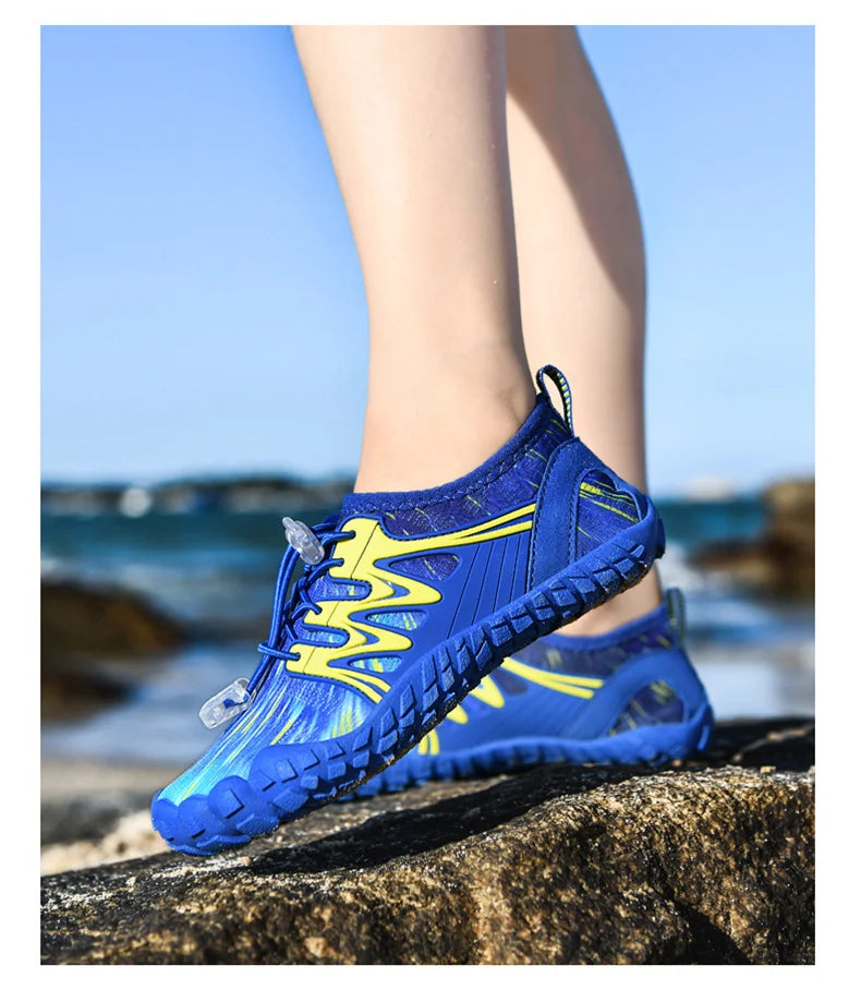 Vattenskor för barn, snabbtorkande strandskor, vattenskor för pojkar och flickor, barfota-sportskor, vadningsskor, sneakers för barn, dykning, fiske, surf-sandaler