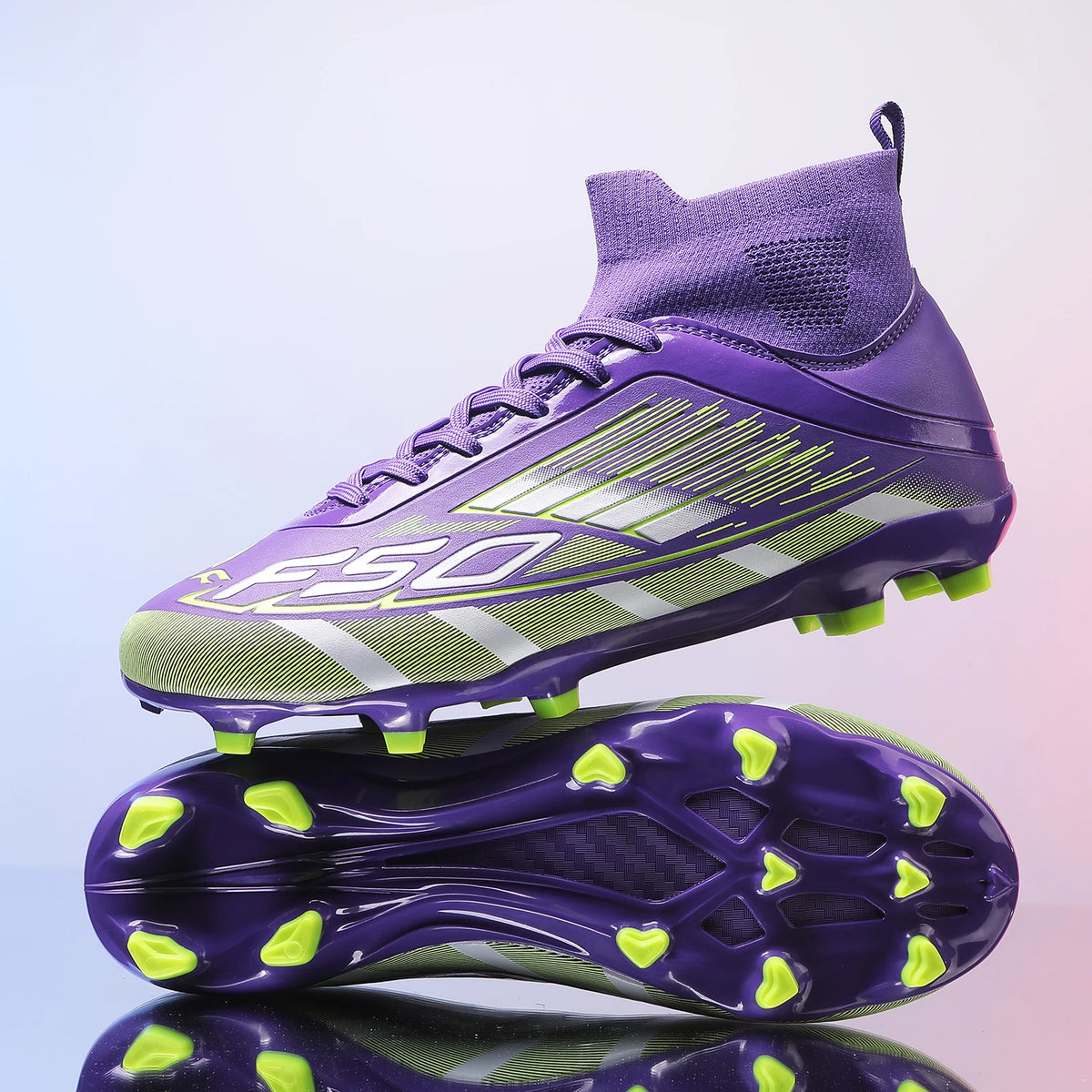 Nouvelles chaussures de football pour hommes, antidérapantes, à la cheville, chaussures de sport TF/FG, chaussures de football professionnelles pour garçons, baskets unisexes confortables