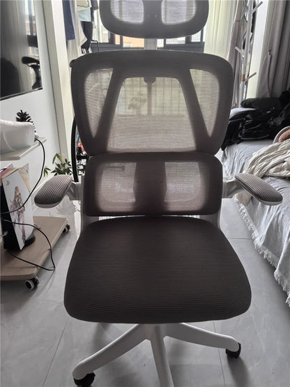 Chaise de Bureau Ergonomique et Confortable pour Étudiant, Tabouret à Dossier pour Gamer