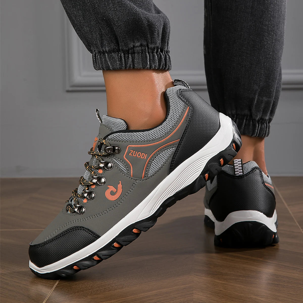 Chaussures de randonnée pour homme - Chaussures de sport de randonnée respirantes - Chaussures de sport ultra-légères pour la randonnée, le camping et la course à pied en plein air - Chaussures de sport antidérapantes