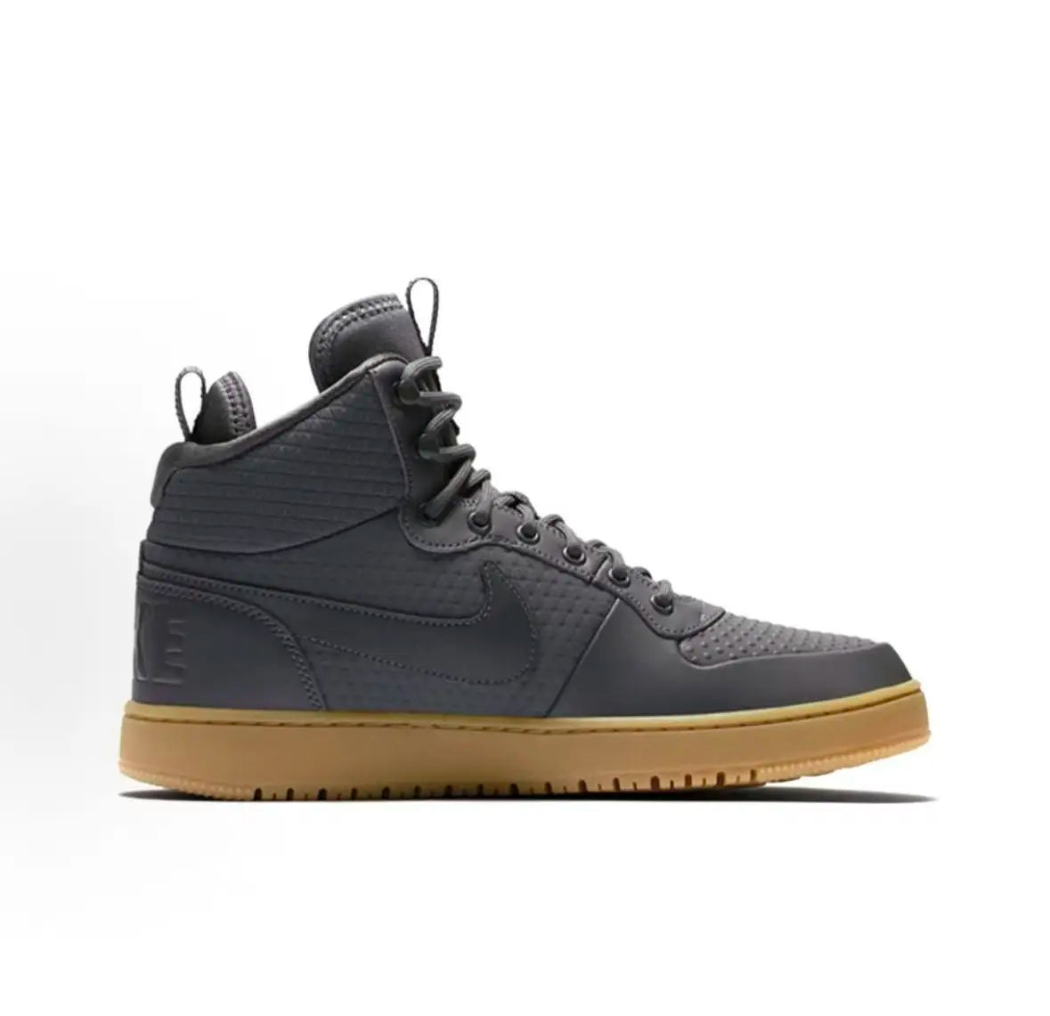 Nike Court Borough Mid Casual Non-Slip Shock-Absorbing Wear-Resistant Mid-Top Sneakers Men's Gray Aa0547-001