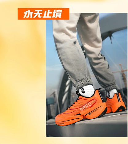 NEW Sports Running Shoes Men Marathon Breathable Comfortable Women Athletic Training Outdoor Sneakers Air Cushion Carbon Plate