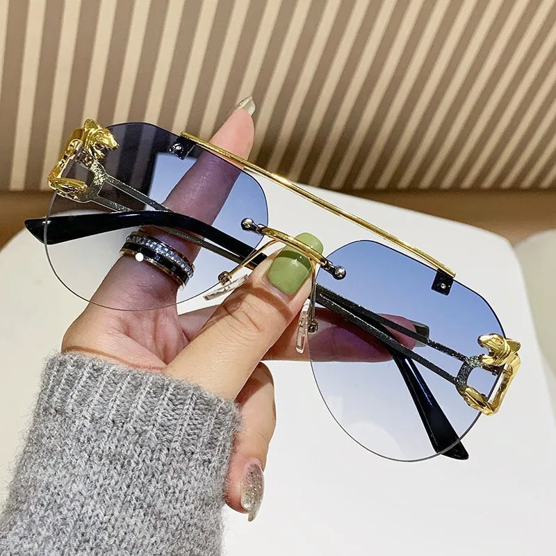 Keret nélküli női napszemüveg, luxus, designer, vintage, UV400, férfi napszemüveg, Lunette, Shades De Soleil, Femme, Gafas De Sol, Mujer, Lentes