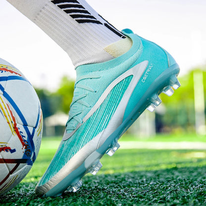 Botas de fútbol para hombre: botas de fútbol ligeras y transpirables, zapatillas de entrenamiento antideslizantes, zapatillas deportivas para actividades al aire libre