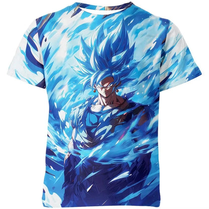 Letní tričko Dragon Ball – dětská trička s motivy anime postav, Goku Super Saiyan – trička pro chlapce, dětská trička s krátkým rukávem, Y2K