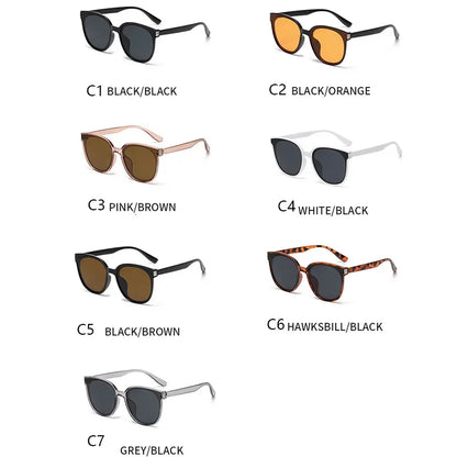 Fashion Korean Vintage Square Sunglasses Women Oversized Sunglass Men Retro Trend Black Sun Glasses Shades Goggle UV400 Eyewear