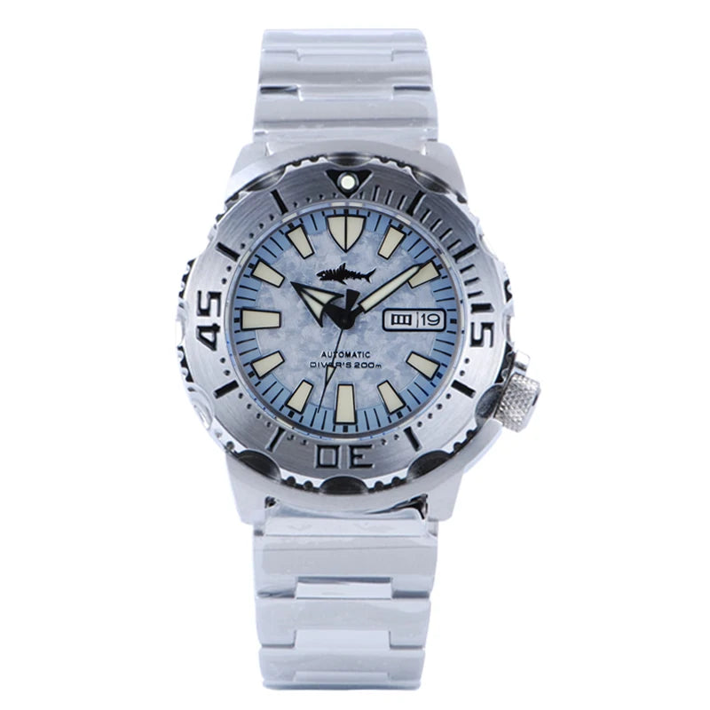 Heimdallr Sharkey Monster V2 Men's Diver Watch 316L Stainless Steel Japan NH36A Movement 200M Waterproof Men Mechanical Watches