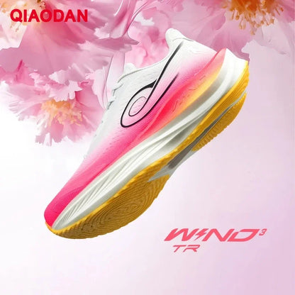 QIAODAN WIND 3TR Men's Marathon Running Shoes 2026 Thick Sole Cushioning Sport Shoes Male Gym Lightweight Sneakers QDB023252297