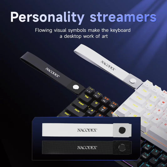 AJAZZ NK61 61-Key Red Switch Wired Mechanical Keyboard with Hot-Swappable Keys and RGB Lighting, Suitable for PC and Mac