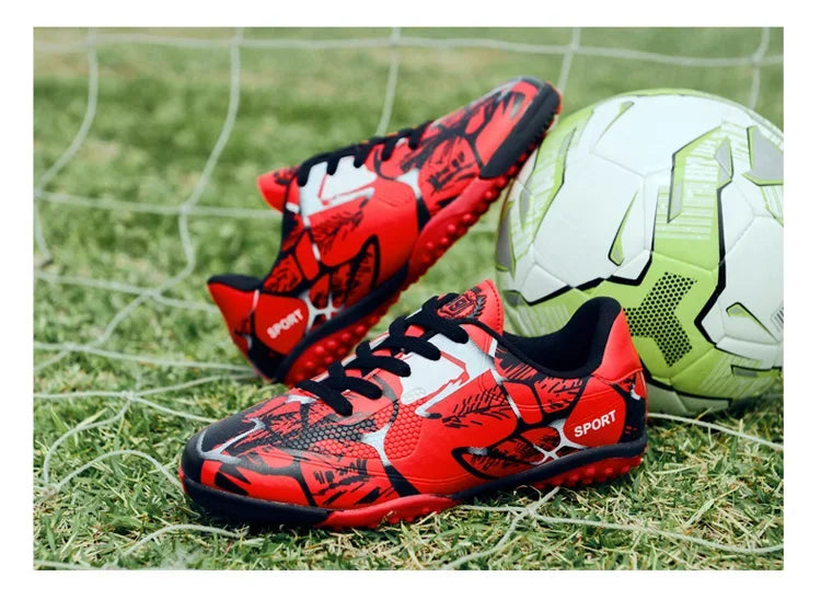 Gyerek focicipők Sports Society Field fiú focicipők Futsal gyors beltéri cipő eredeti bokacsatos focicipők