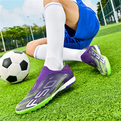 Herren-Fußballschuhe, Rasenstollen, Futsal, bequeme Kunstrasen-Fußballschuhe, Sport, ultraleicht, FG, rutschfest, für den Innenbereich, Erwachsene, rutschfest