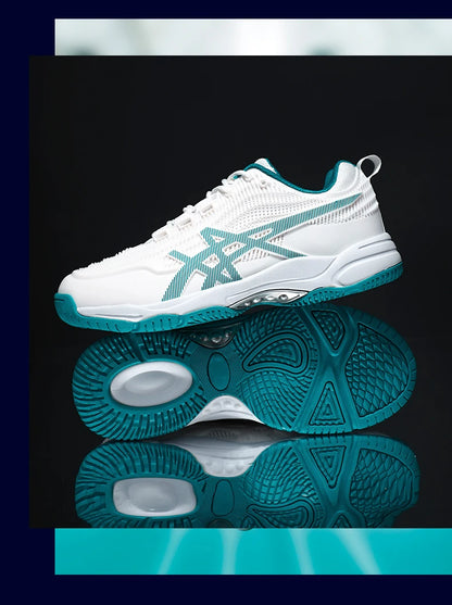 Herren Damen Badmintonschuhe Tischtennisschuhe für Volleyball Handball Sport-Sneaker rutschfest aus Mesh atmungsaktiv für das Training auf dem Spielfeld
