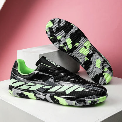 Nouvelles chaussures de football pour hommes, baskets de match, chaussures de soccer antidérapantes, chaussures de sport pour terrain gazonné, chaussures d'entraînement professionnelles, ultra-légères, unisexes.
