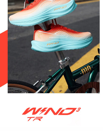 QIAODAN WIND 3TR Men's Marathon Running Shoes 2026 Thick Sole Cushioning Sport Shoes Male Gym Lightweight Sneakers QDB023252297