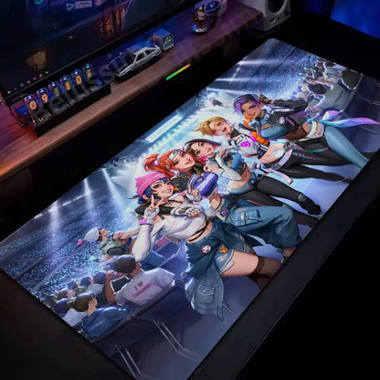 Mouse Pad de birou mare Overwatch pentru PC gaming, covoraș extins pentru tastatură Cute Pink, accesorii gaming pentru laptop, Desk Mat Kawaii HD