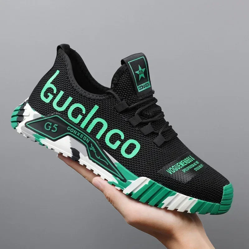 Runing Sport Fashion High Top Sneakers Zapatillas De Deporte 2024 Men Casual Mesh Shoes Light Soft Breathable Vulcanize Shoes