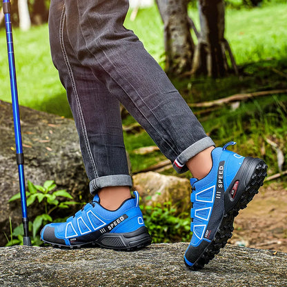 Pánské turistické boty, voděodolné outdoorové sportovní boty se šněrováním, dámské cyklistické boty pro volný čas, protiskluzové taktické tréninkové boty do terénu