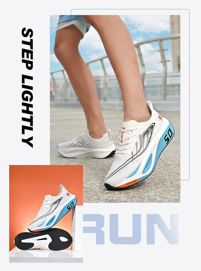 New Sports Shoes for Men&Women, Running Sneakers, Carbon Plate, Male Marathon Racing, Shock-absorbing, Athletics Training Shoes