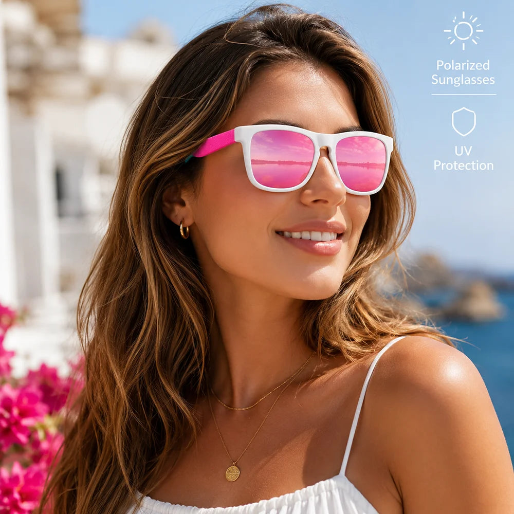 Polarized Sunglasses Men WomenMatte Frame UV400 Protection RetroVintage Square Sun Glasses Driving Fishing Outdoor Sports Unisex