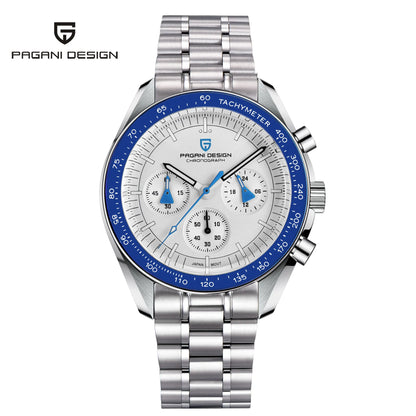 PAGANI DESIGN 2025 New AK Project Men's Watches Luxury Quartz Wrist Watch For Men AR Sapphire Speed Chronograph Automatic Date