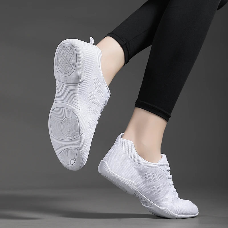 Zapatillas blancas de baile para niñas Marwoo: zapatillas ligeras para entrenamiento de animadoras, caminar y tenis; zapatillas deportivas de moda para mujer 2316