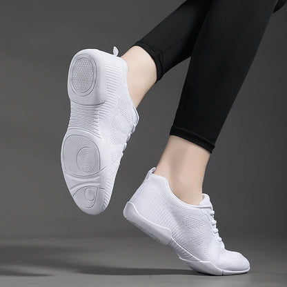 Zapatillas blancas de baile para niñas Marwoo: zapatillas ligeras para entrenamiento de animadoras, caminar y tenis; zapatillas deportivas de moda para mujer 2316