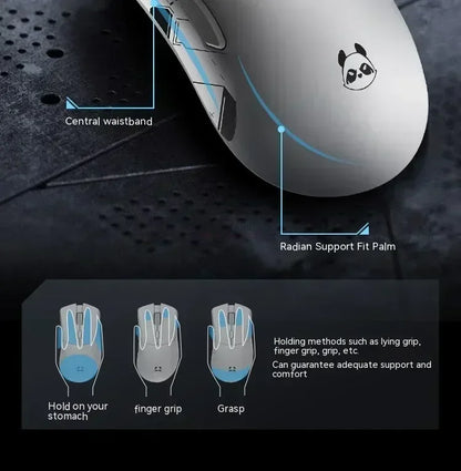 Metaphyuni Metapanda P1 Wireless Mouse P1 Pro Max Paw3395 Low Latency Lightweight E-Sports Gaming Mouse Ergonomics PC Gamer Gift