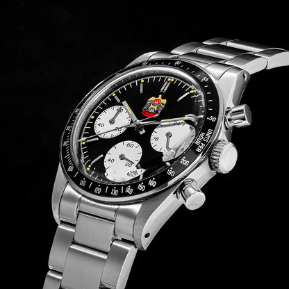 Thorn T010 37mm Quartz Watch VK63 Movement Mens Chronograph Watch Sapphire K9 Glass Luminous Waterproof Fashionable Retro Watch