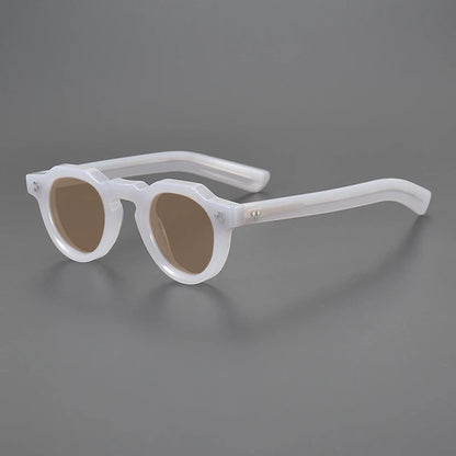 Vintage Polarized Acetate Sunglasses Men Quality Retro Designer Small Sunglasses Women UV400 Handmade Luxury Brand Eyewear