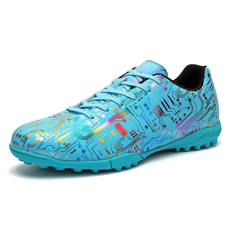 Men's Football Shoes Association Quick Five Up Football Studs, Anti-slip Professional Ultralight Training Football Boots for Turf