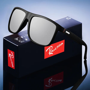 Luxury Square Polarized Cycling Sunglasses UV400 Male Vintage Eyewear Men Women Fashion Travel Driving Fishing Windproof Glasses