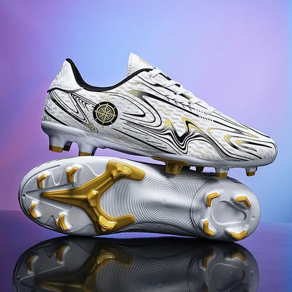 Chaussures de football pour hommes, chaussures de terrain professionnelles, crampons FG/TF pour entraînement sur gazon, chaussures de futsal, baskets de football antidérapantes, chaussures à crampons pour cheville, pointur