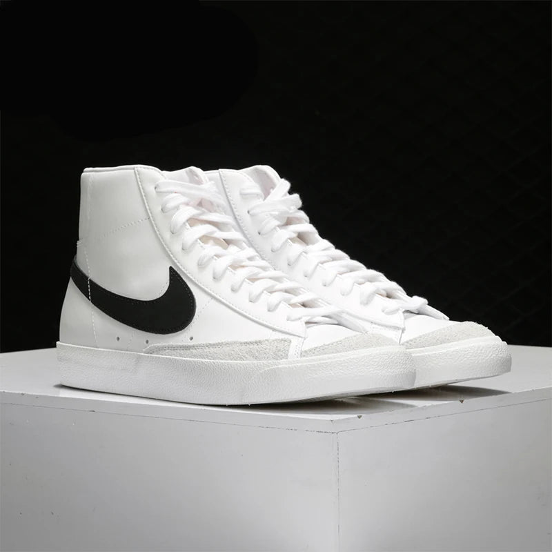 Nike Official Authentic BLAZER MID '77 Men's and Women's Casual Comfortable Sneakers BQ6806-100