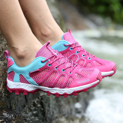 Frühjahr/Sommer Herren Damen Outdoor-Sneaker Trekking- und Wanderschuhe Sport- und Trail-Laufschuhe mit dicken Sohlen Sonderangebot Rabatt