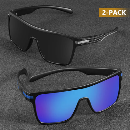 CRIXALIS Fashion Polarized Sunglasses For Men Square Oversized Anti Glare Driver Mirror Sun Glasses Women UV400 Goggles Male