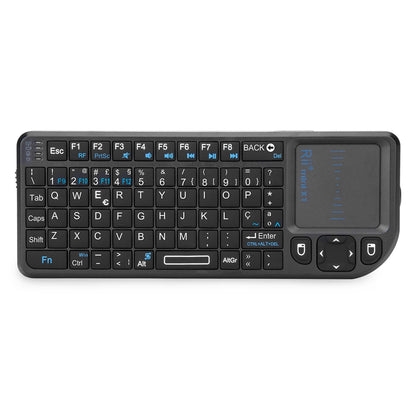 Original Rii X1 2.4GHz Mini-Wireless-Tastatur Englisch/RU/ES/FR mit Touchpad für Android TV Box/PC/Laptop