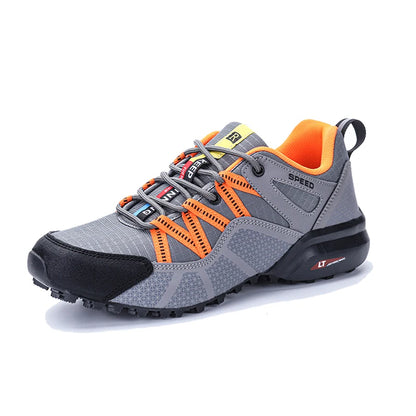 Scarpe da trekking da uomo all-terrain, scarpe sportive outdoor in mesh traspirante, antiscivolo e resistenti all’usura, scarpe da trekking e ciclismo outdoor